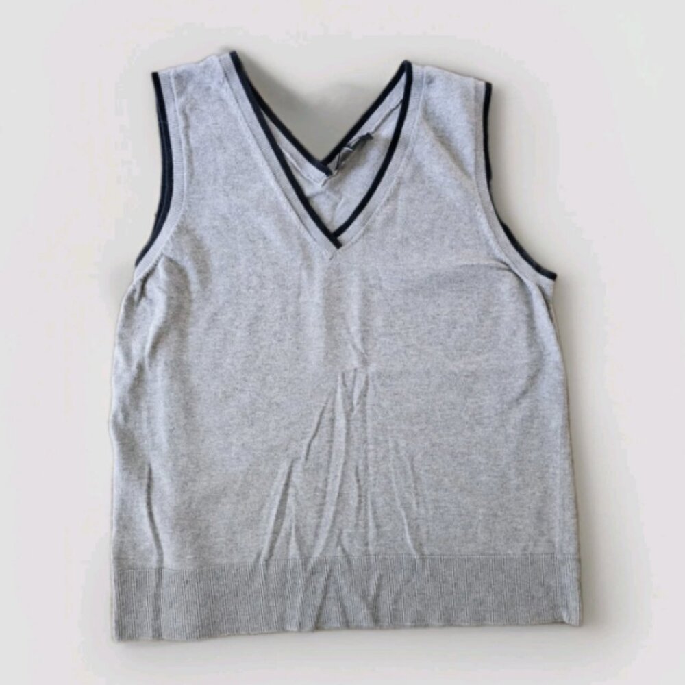 Ann Taylor Gray Sweater Vest Excellent Condition Never Worn Size XL